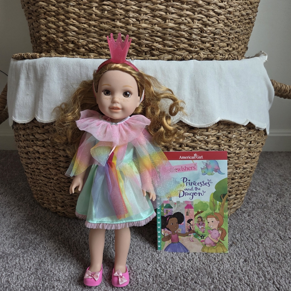 Wellie Wisher Doll with Book